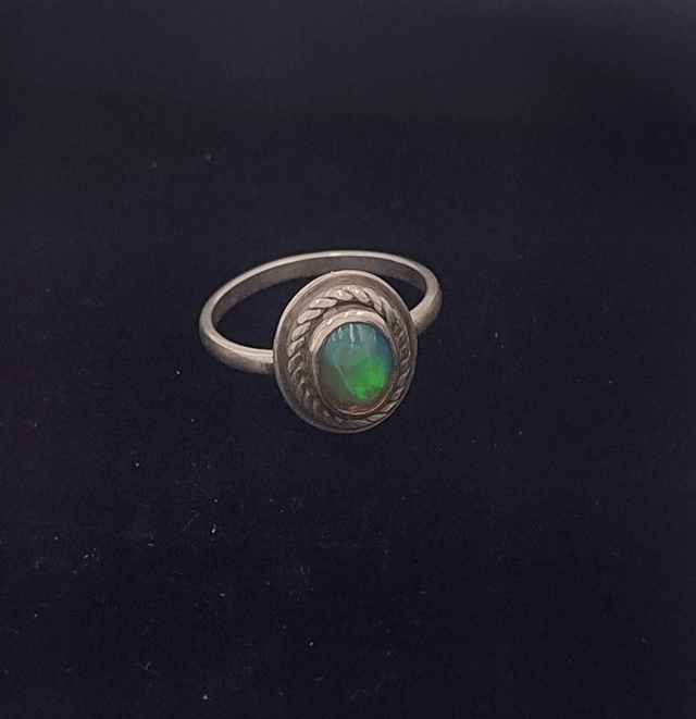 Bague opale / argent Taille 55