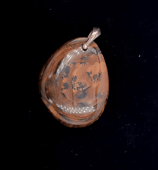 Pendentif jaspe &quot;paysage&quot;