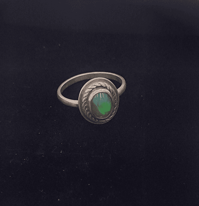 Bague opale / argent Taille 55