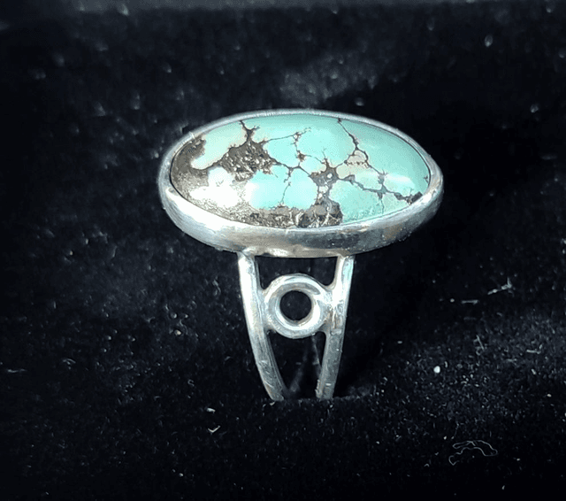 Bague turquoise / argent Taille 56